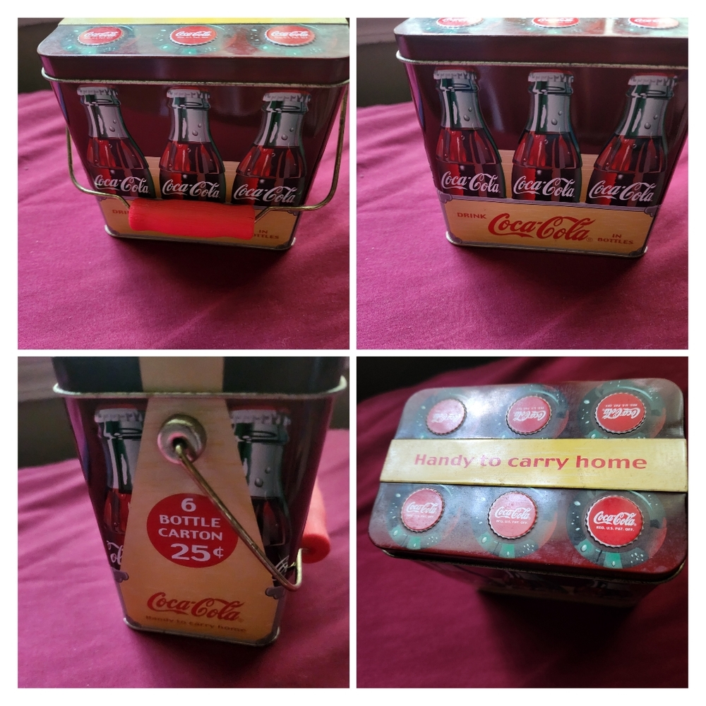 Coca Cola 6.pack Collectible Tin Carrier